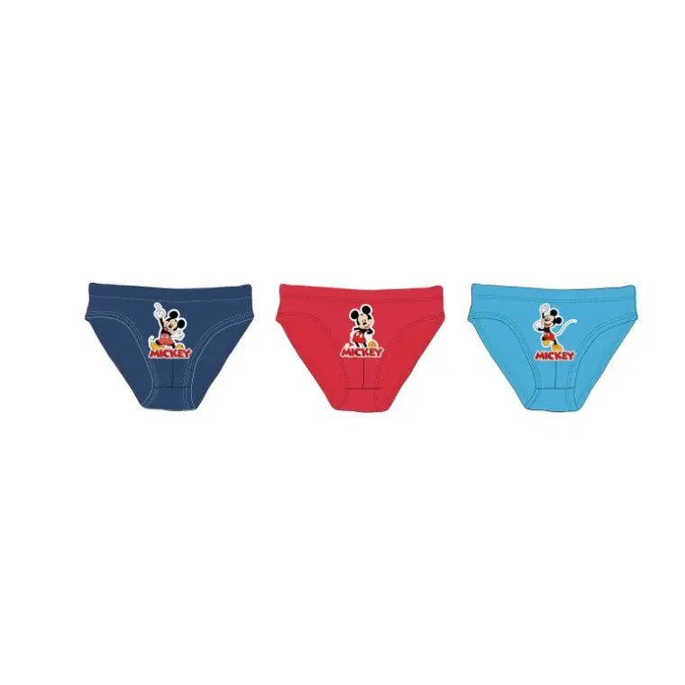 Pack 3 calzoncillos slips niño Mickey Mouse 6/8 años (126cm)