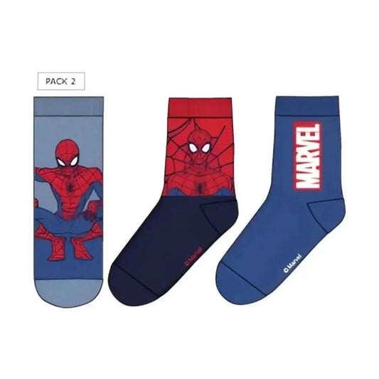 Pack 3 Pares de Calcetines Infantiles Spiderman I 23/26 - calcetines