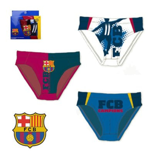 Pack 3 slip calzoncillos niño FC Barcelona talla 2/3 años