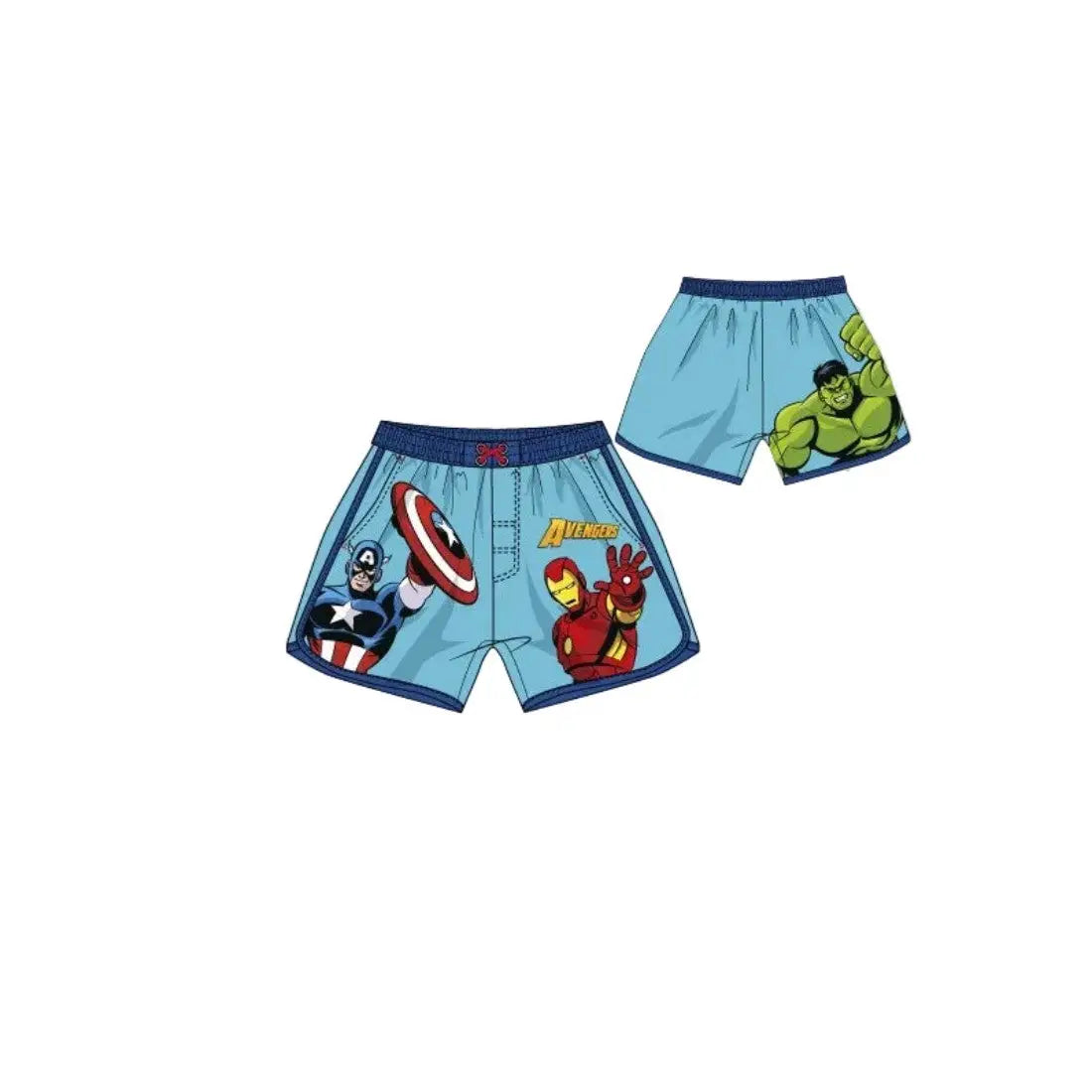 Pantalón de baño niño infantil Marvel Avengers azul 140cm (10 años) - Bañador