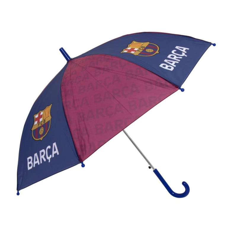 Paraguas 86cm diámetro FC Barcelona mango azul automático - infantil