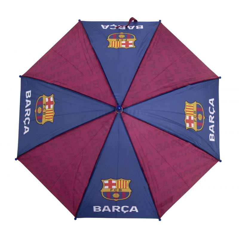 Paraguas 86cm diámetro FC Barcelona mango azul automático - infantil