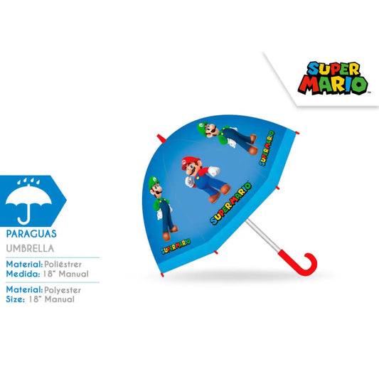 Paraguas infantil 46cm Super Mario