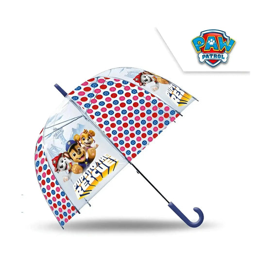Paraguas infantil 46cm transparente PATRULLA CANINA