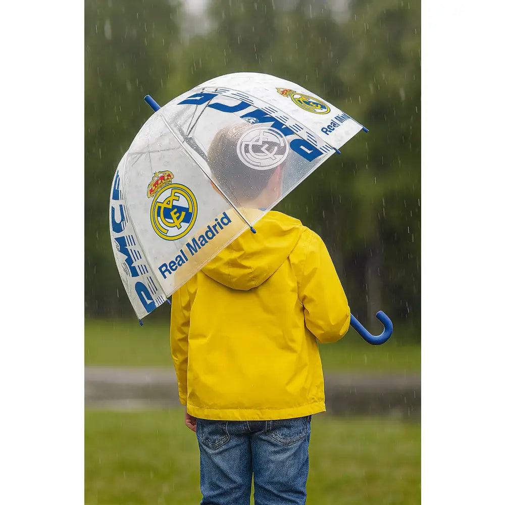 Paraguas infantil 46cm transparente Real Madrid
