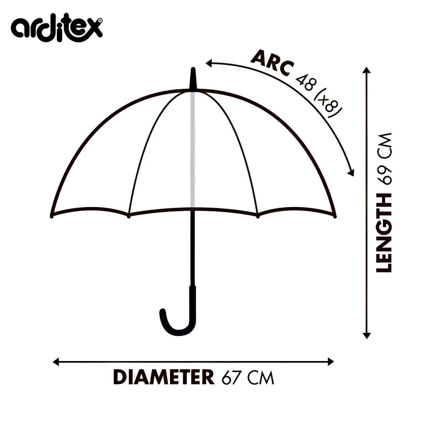 Paraguas infantil 48cm diámetro SPIDERMAN