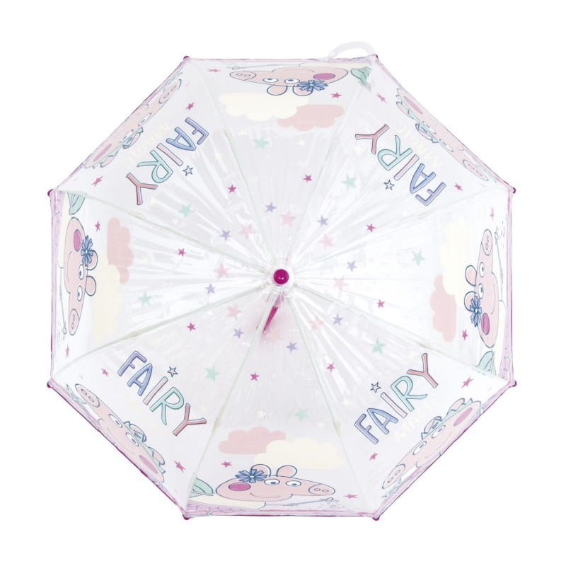 Paraguas infantil 67cm diámetro Peppa Pig mango rosa