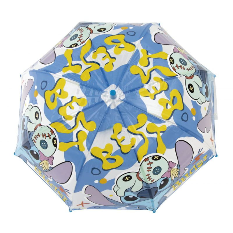 Paraguas infantil 67cm diámetro Stitch Disney azul