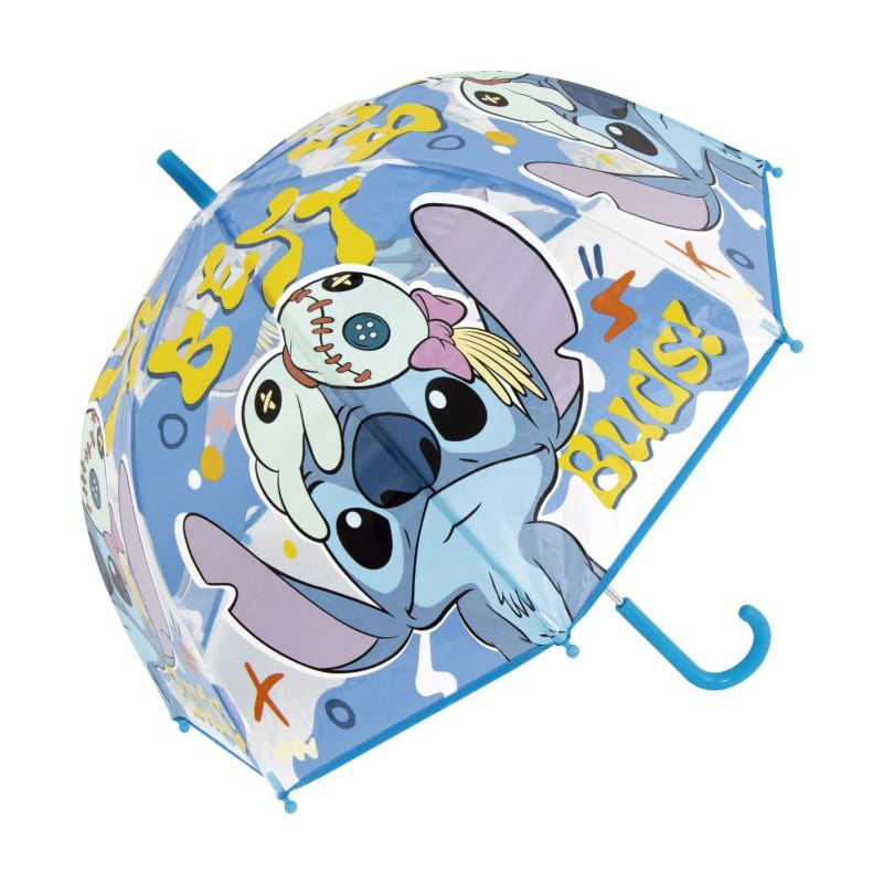 Paraguas infantil 67cm diámetro Stitch Disney azul