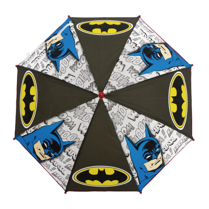 Paraguas infantil 82cm diámetro Batman mango rojo