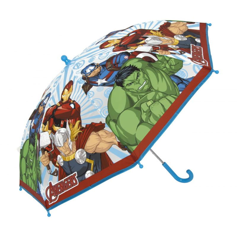 Paraguas infantil 82cm diámetro Marvel Avengers mango azul
