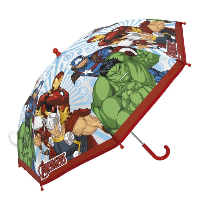 Paraguas infantil 82cm diámetro Marvel Avengers mango rojo