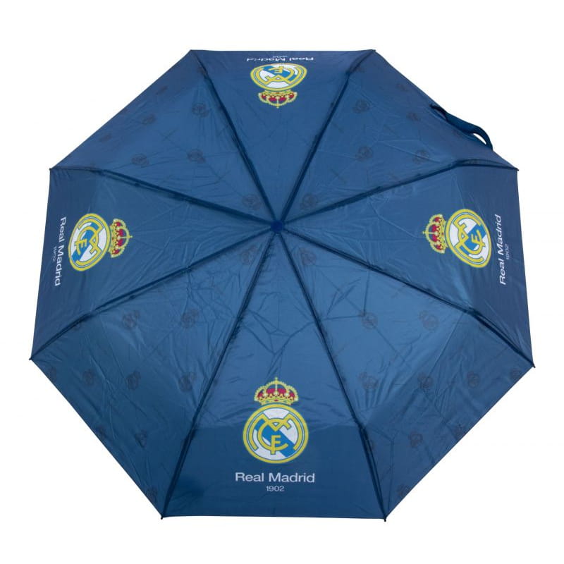 Paraguas plegable 96cm diámetro Real Madrid CF apertura manual - infantil