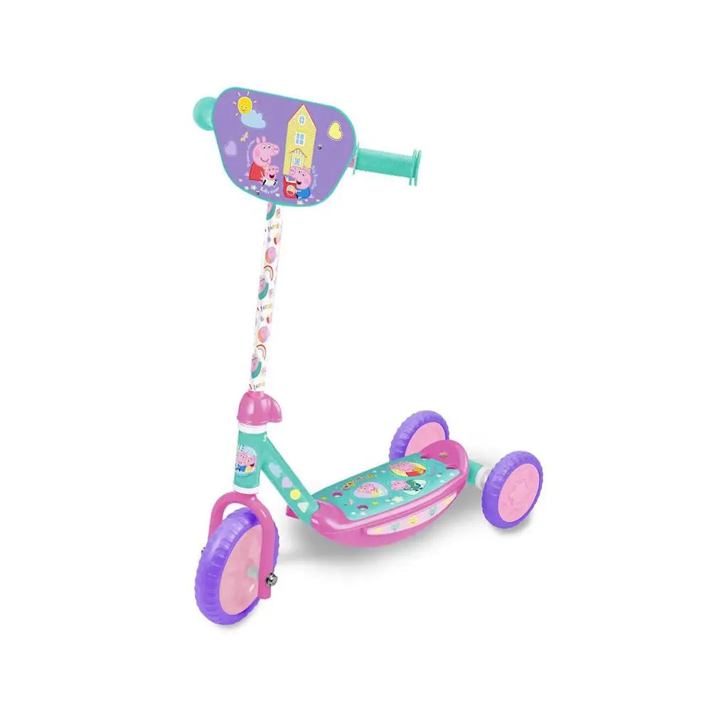 Patinete de 3 ruedas infantil niños Peppa Pig 62x32x55,5cm