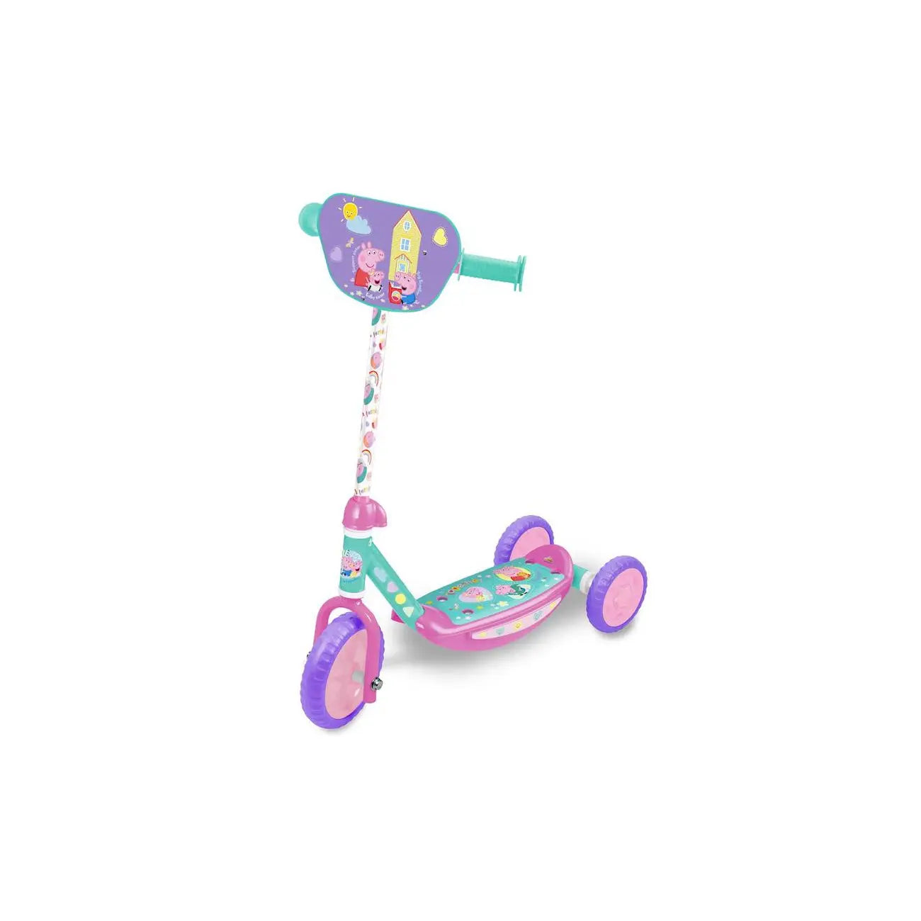 Patinete de 3 ruedas infantil niños Peppa Pig 62x32x55,5cm