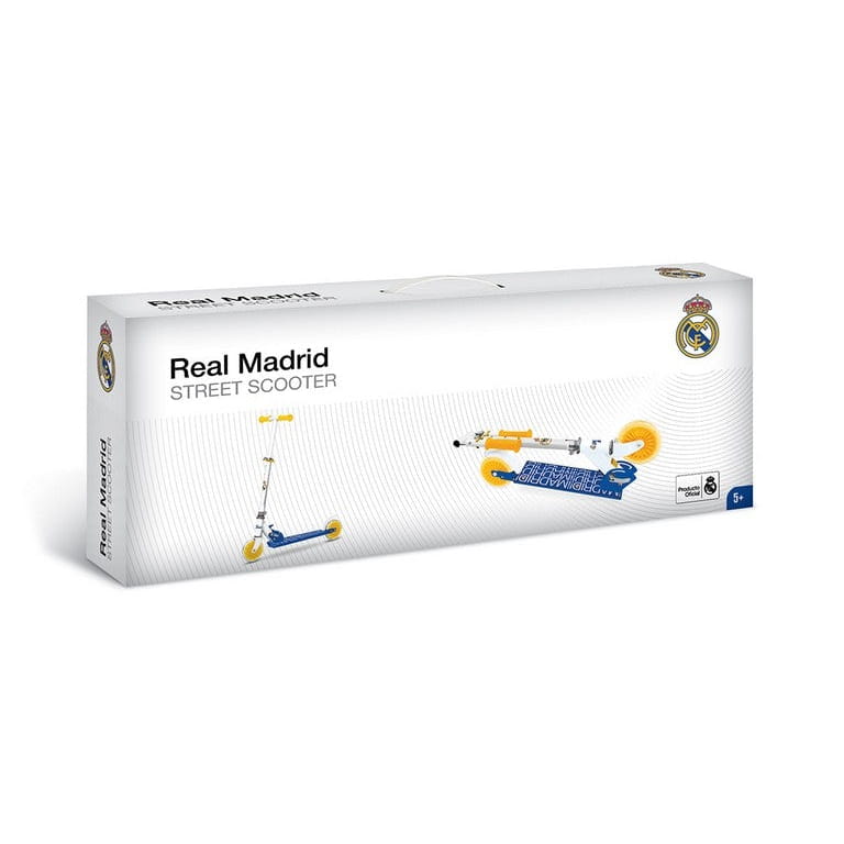 Patinete de aluminio 2 ruedas REAL MADRID- Scooter para Niños