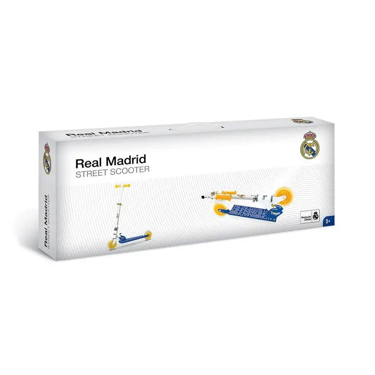 Patinete de aluminio 2 ruedas REAL MADRID- Scooter para Niños