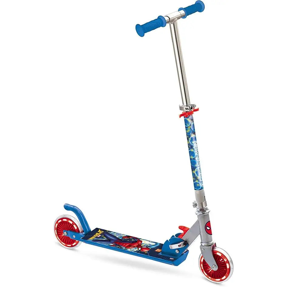 Patinete de aluminio 2 ruedas SPIDERMAN- Scooter para Niños