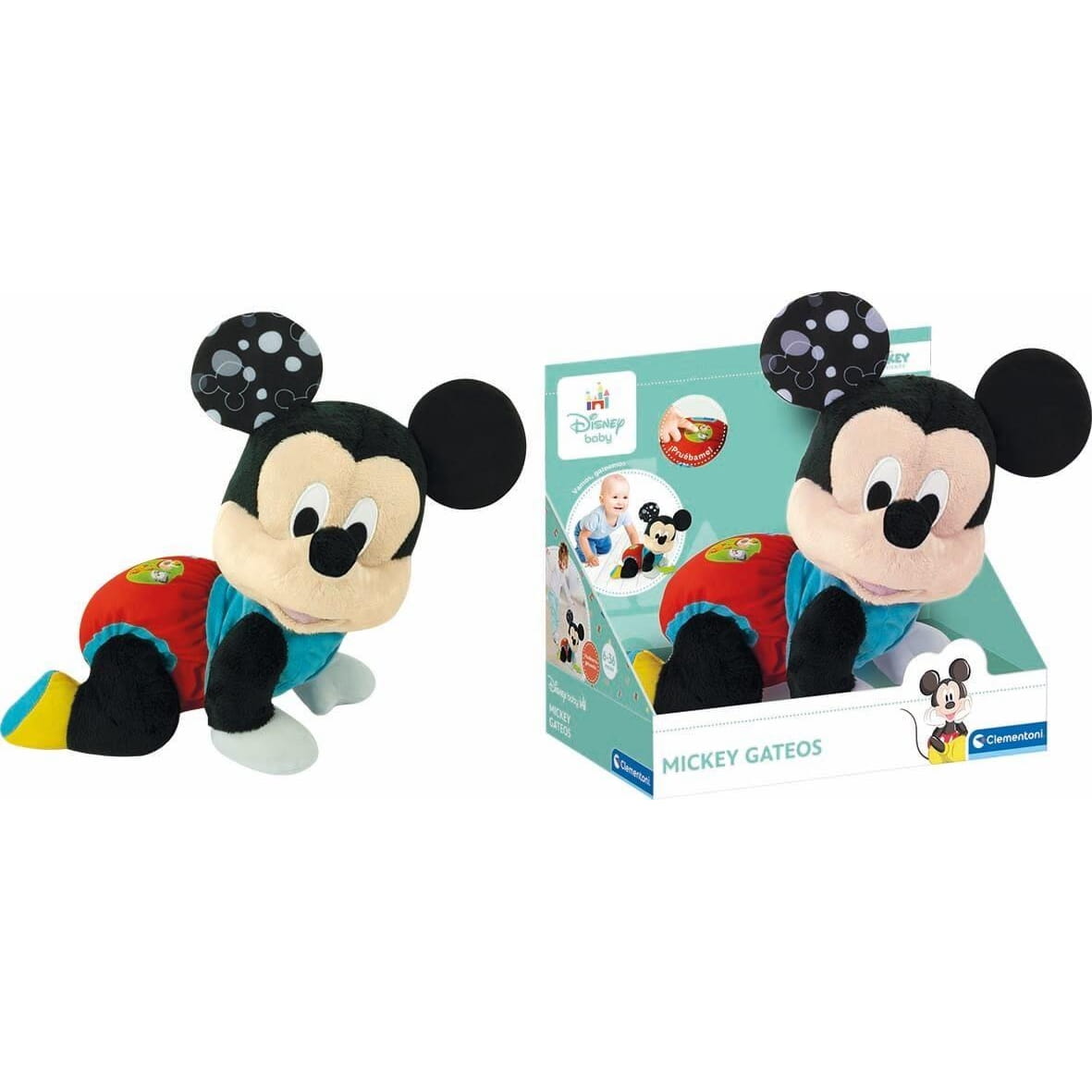 Peluche Mickey Mouse Gateos con sonidos 26x32x16cm