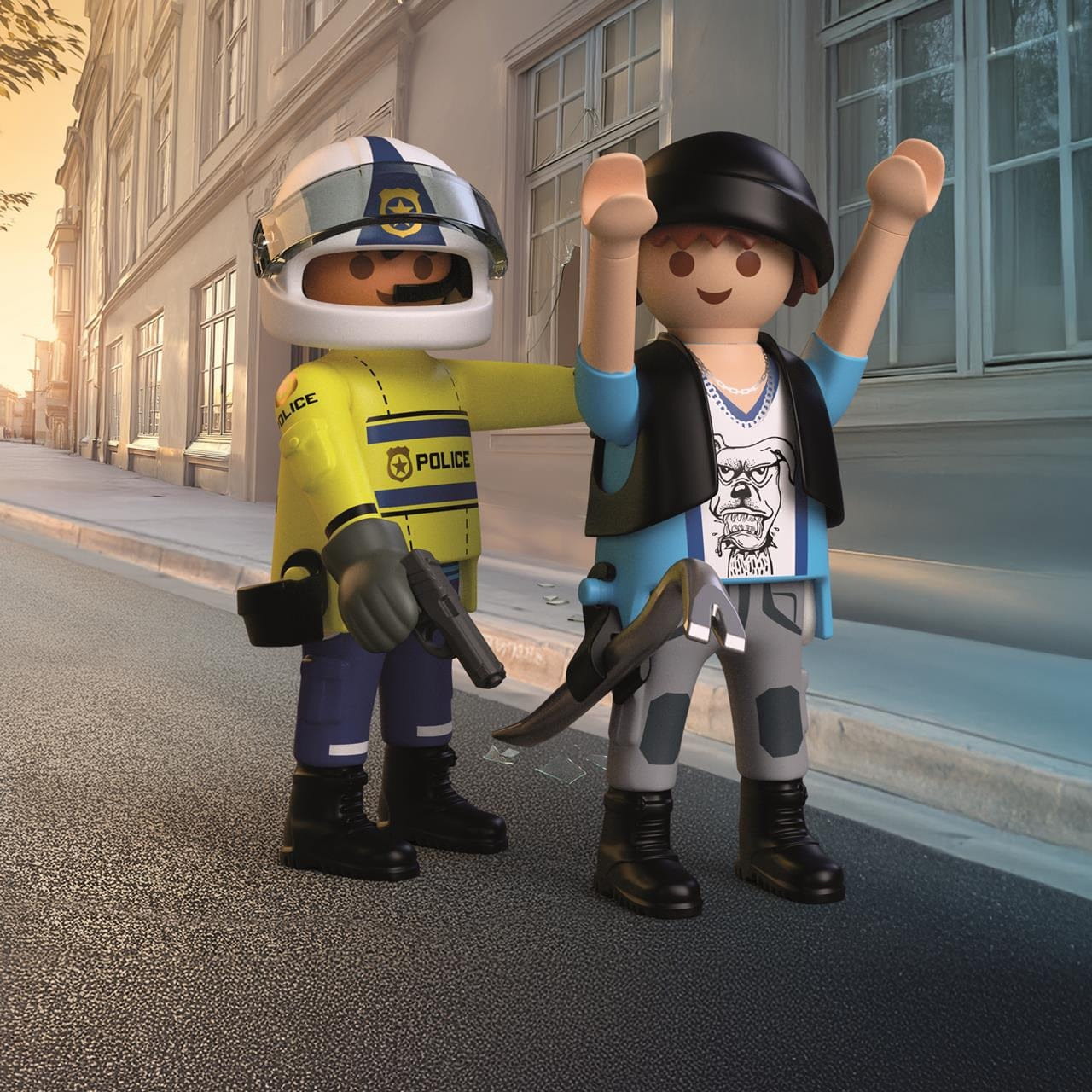 Persecución en moto Playmobil City Action 72079 - Juguete