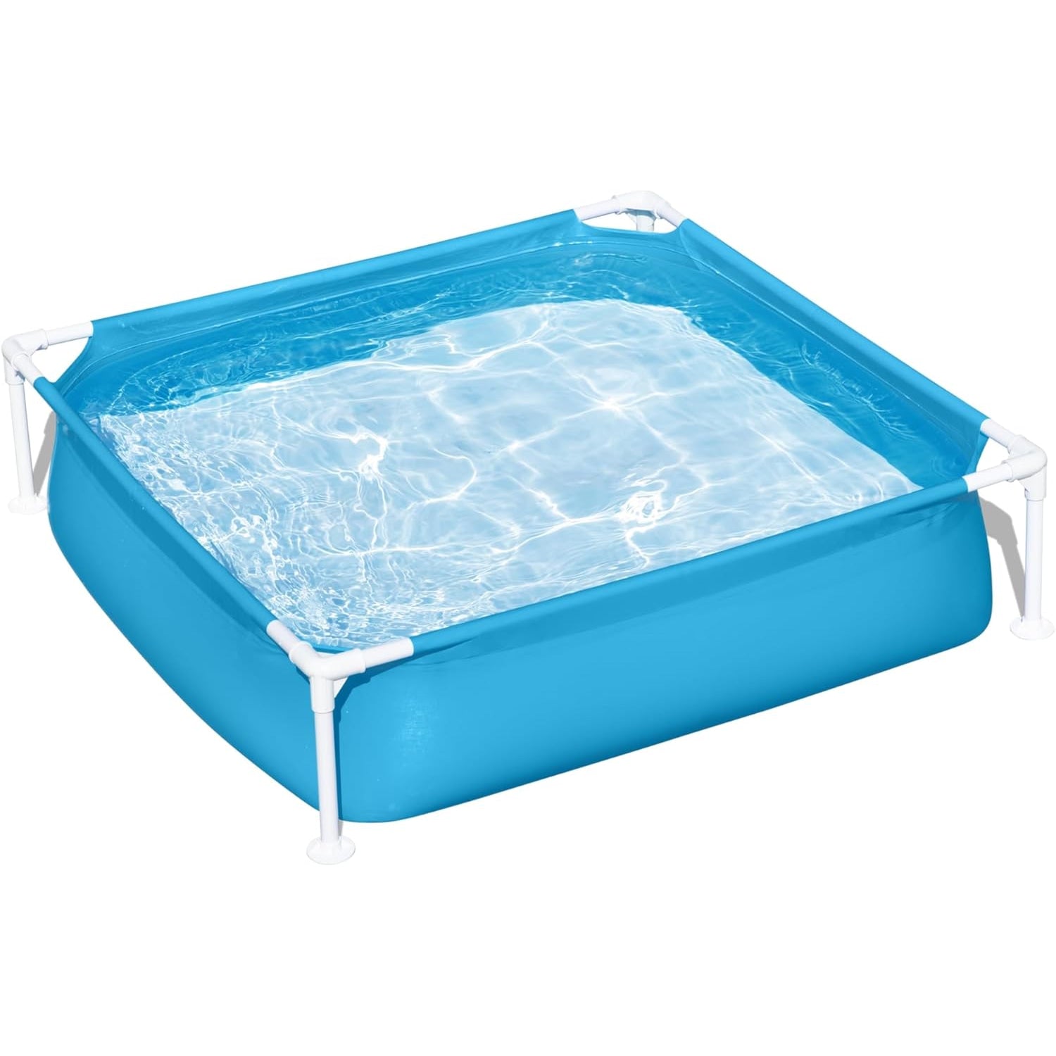 Piscina desmontable infantil y para mascotas Bestway 122x122x30,5 cm azul | Tubular My First Frame Pools de fácil