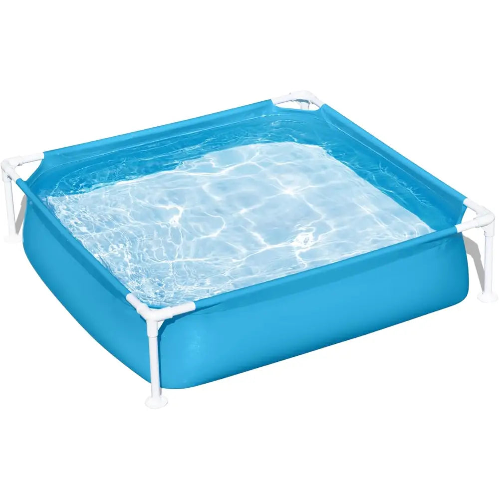Piscina desmontable infantil y para mascotas Bestway 122x122x30,5 cm azul | Tubular My First Frame Pools de fácil