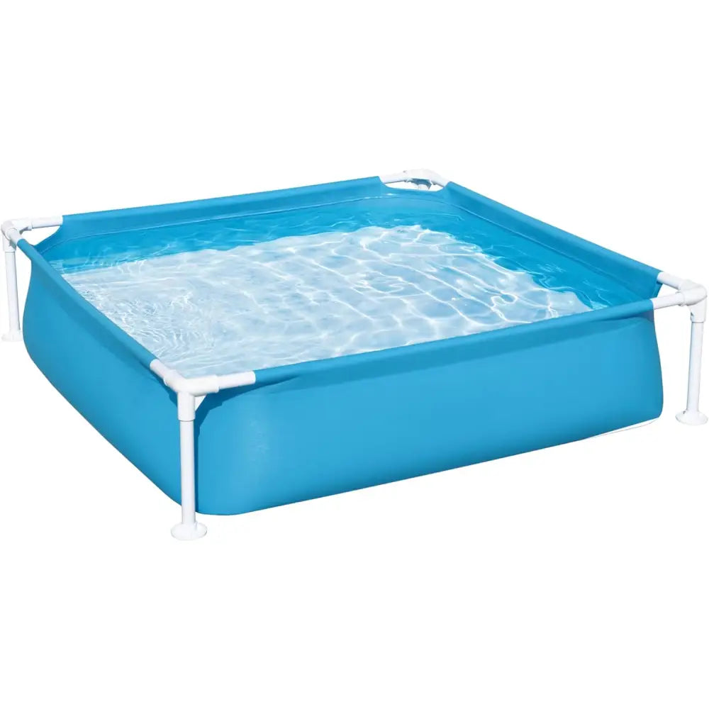 Piscina desmontable infantil y para mascotas Bestway 122x122x30,5 cm azul | Tubular My First Frame Pools de fácil