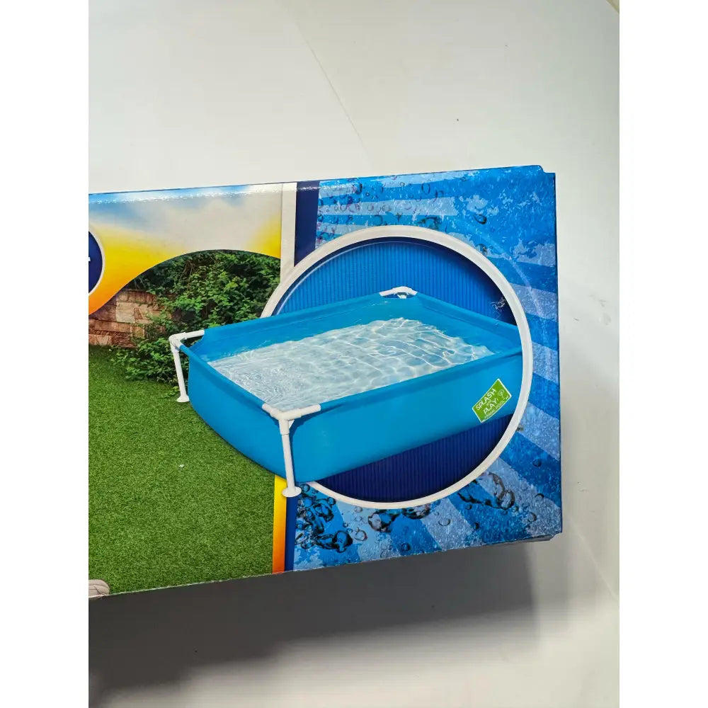 Piscina desmontable infantil y para mascotas Bestway 122x122x30,5 cm azul | Tubular My First Frame Pools de fácil