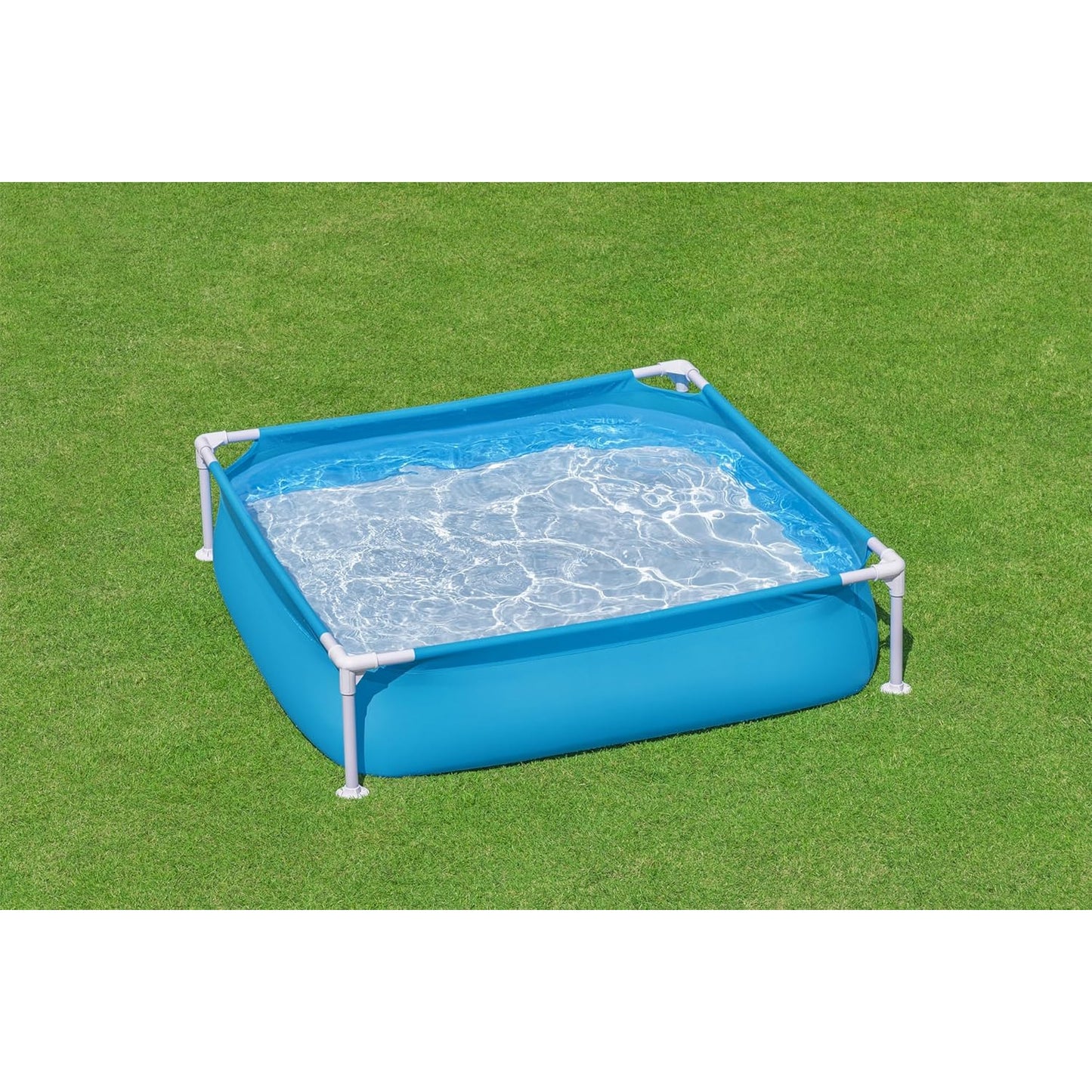 Piscina desmontable infantil y para mascotas Bestway 122x122x30,5 cm azul | Tubular My First Frame Pools de fácil