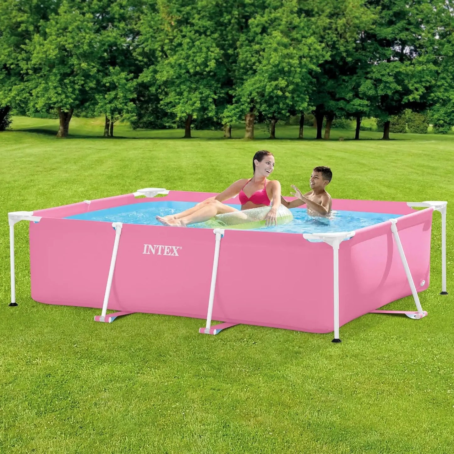 Piscina desmontable rectangular Small Frame Familiar 220x150x60cm (capacidad 1662L)