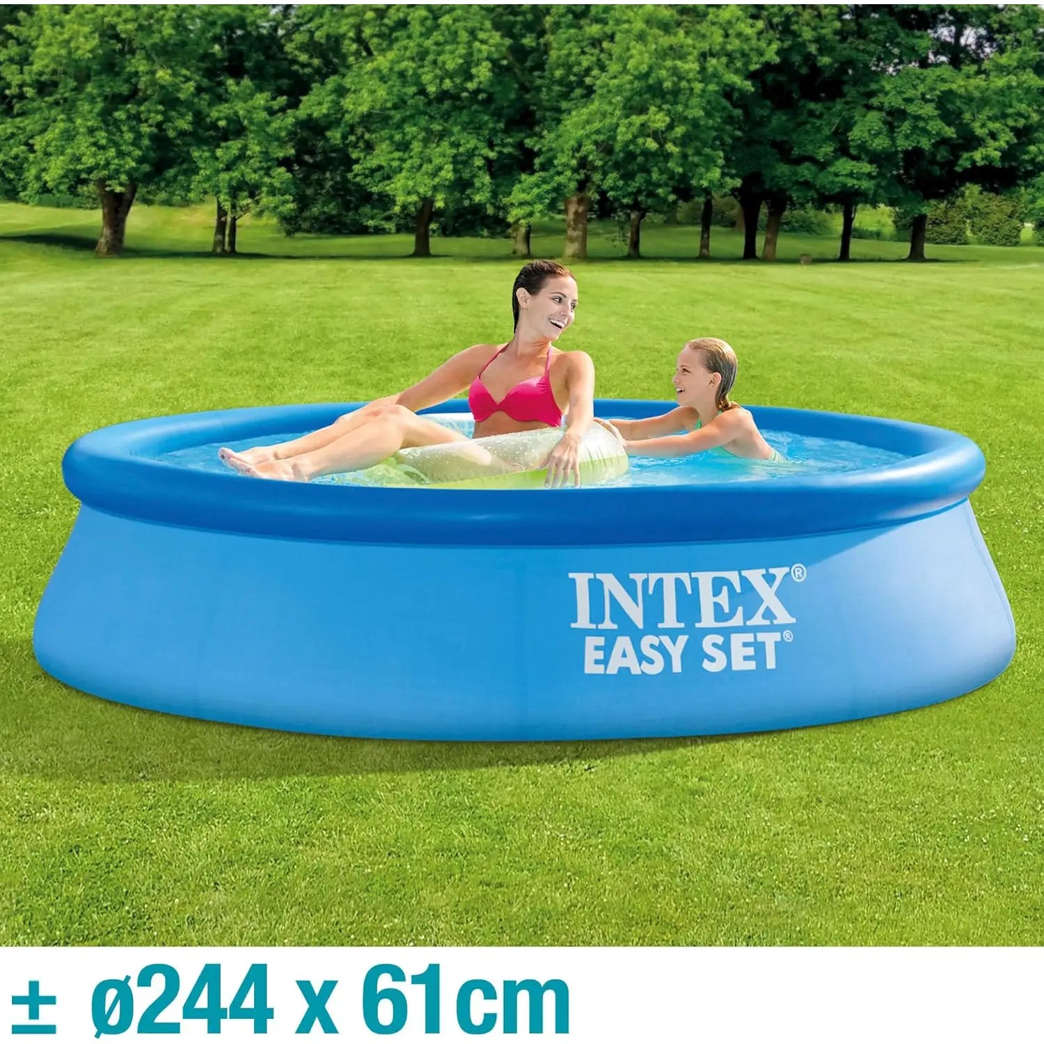 Piscina hinchable redonda Easy Set 244x61cm (capacidad 1942L)