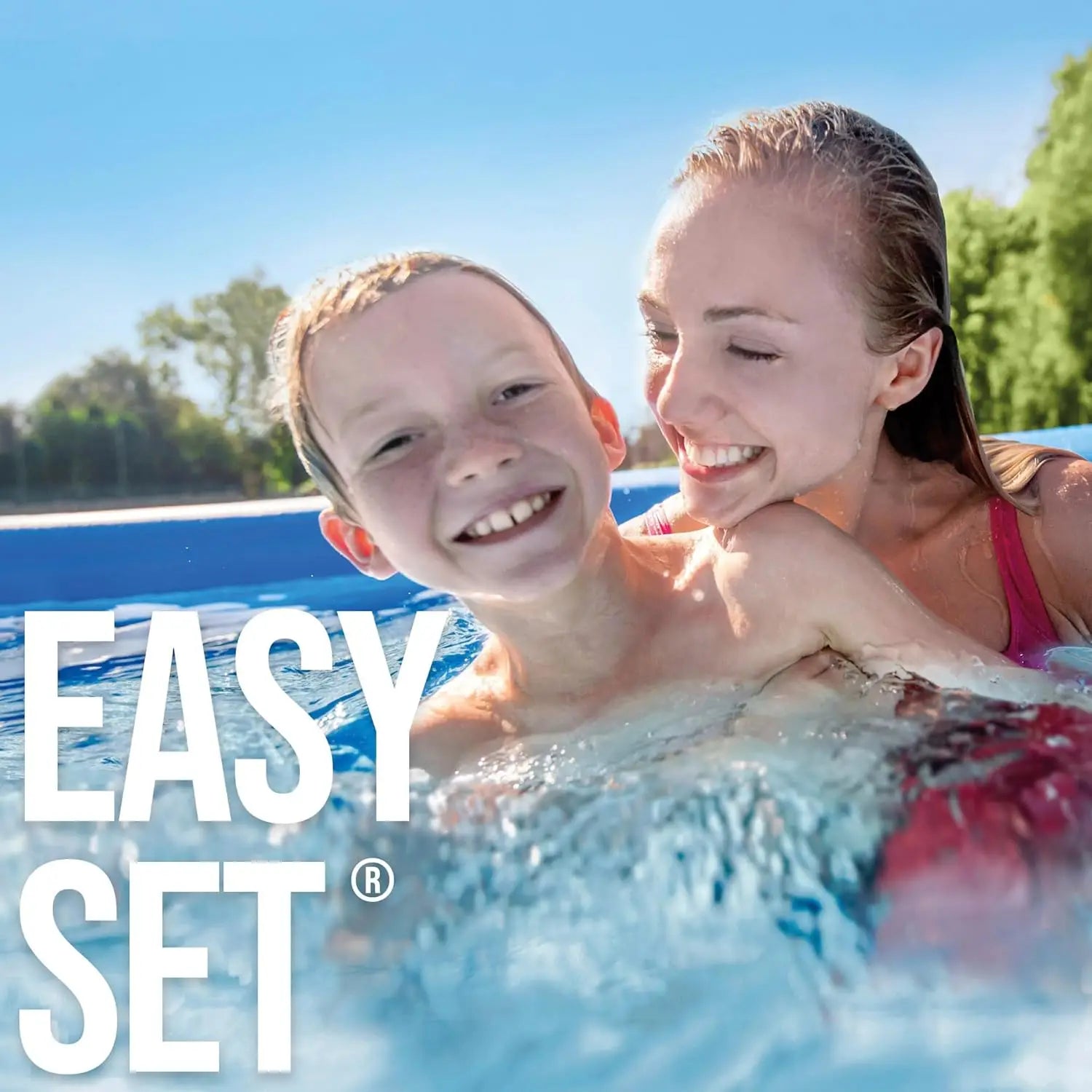 Piscina hinchable redonda Easy Set 244x61cm (capacidad 1942L)