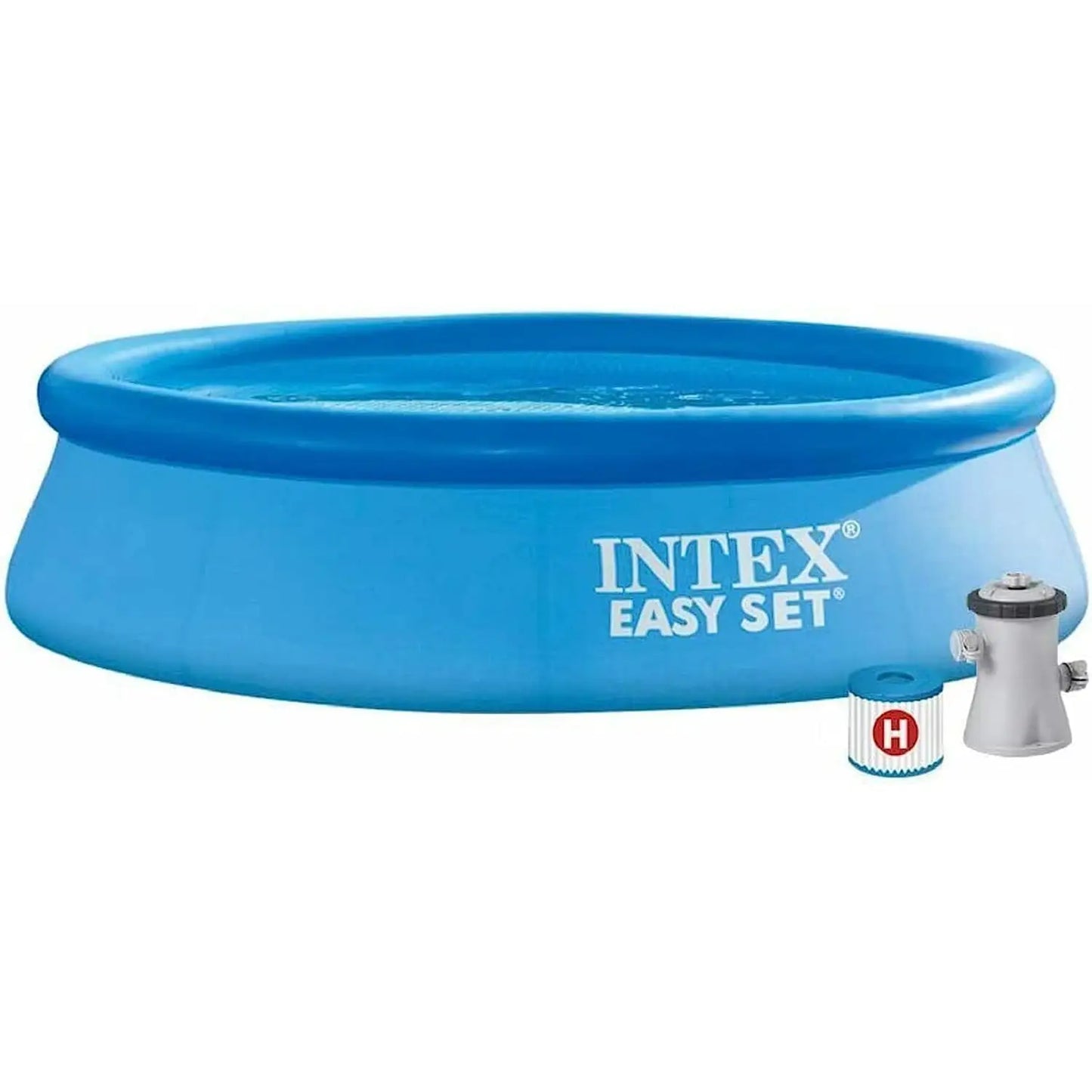 Piscina hinchable redonda Easy Set con depuradora filtro 244x61cm (capacidad 1942L)