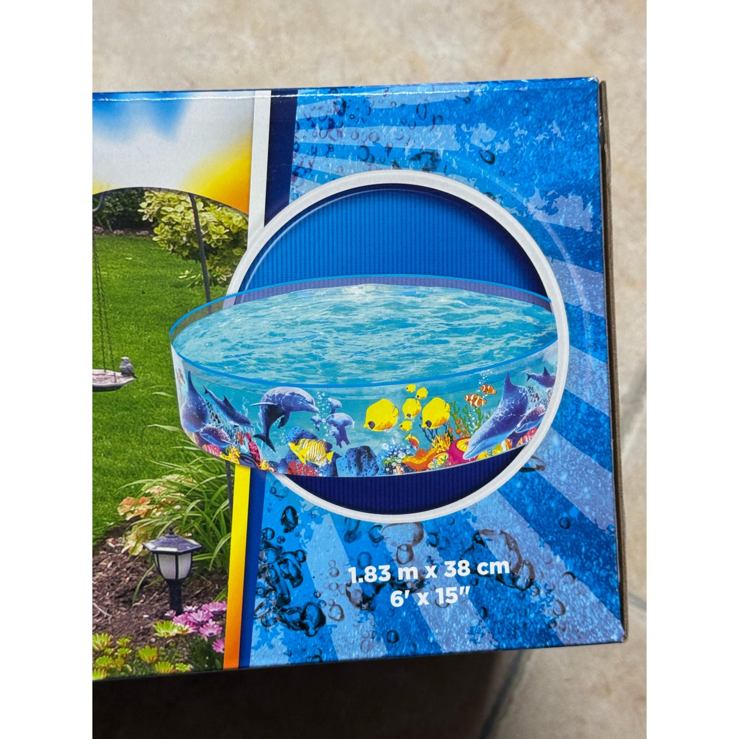Piscina Infantil para Niños Animales Marinos Redonda 183 cm Transparente – Bestway