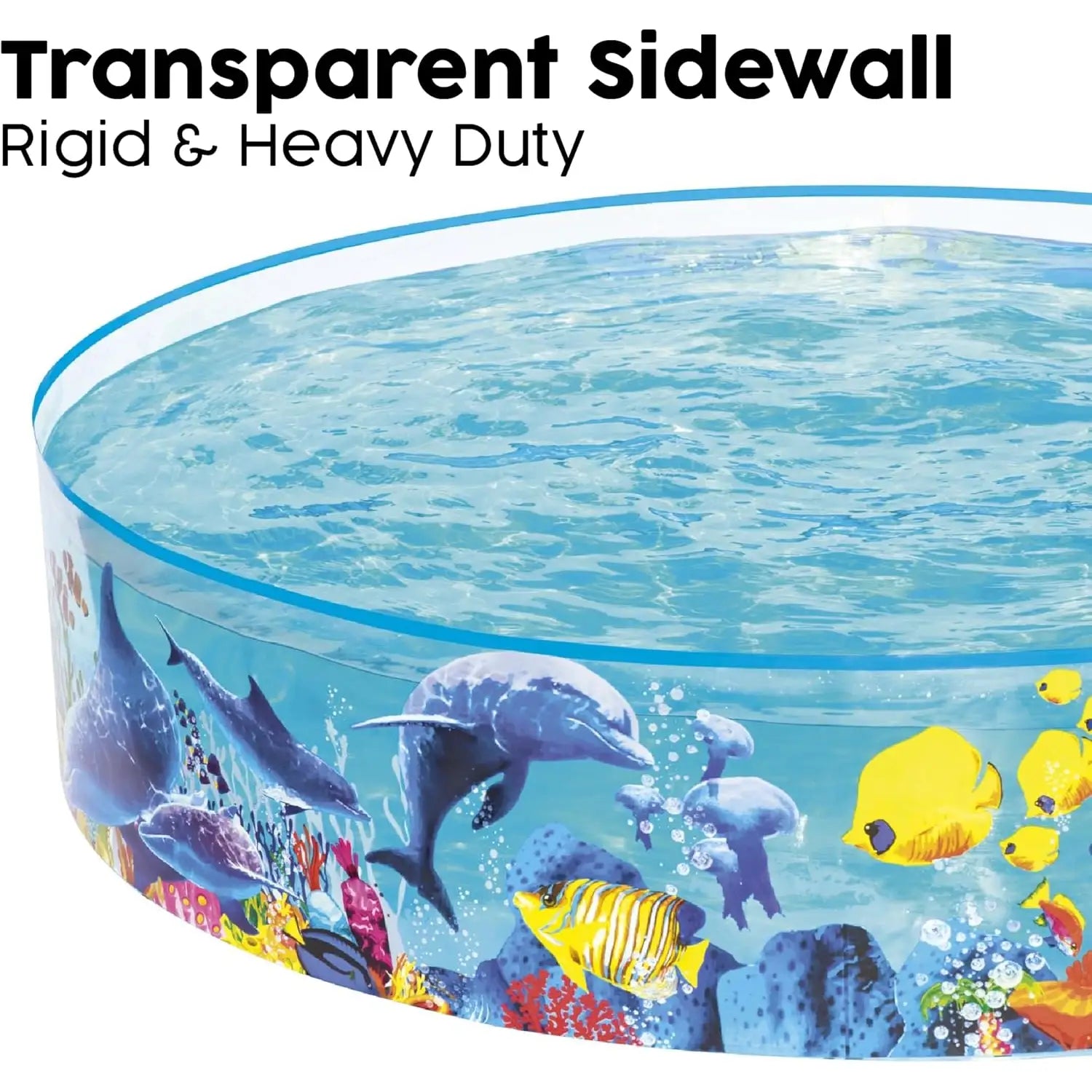 Piscina Infantil para Niños Animales Marinos Redonda 183 cm Transparente – Bestway