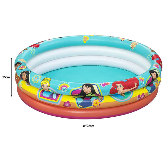Piscina Infantil para Niños PRINCESAS DISNEY hinchable Redonda 122x25cm