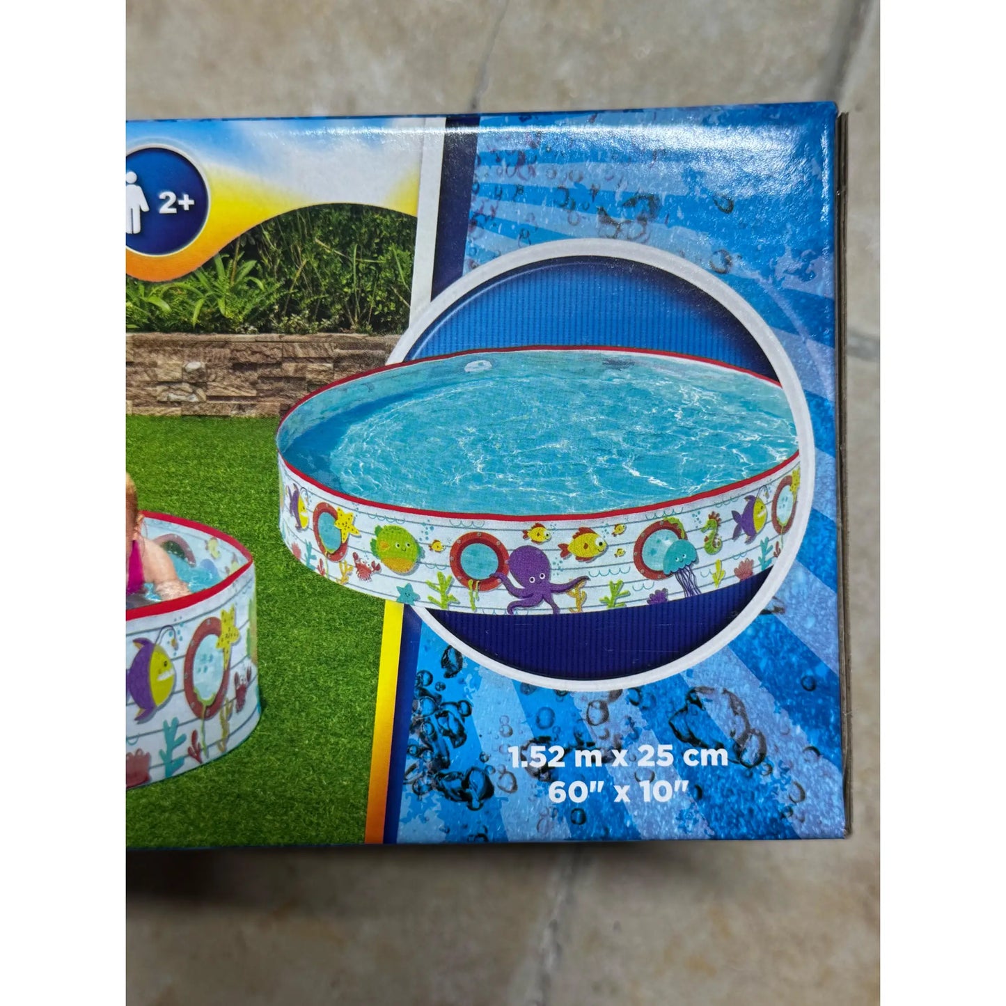 Piscina Infantil para Niños Redonda 152x30 cm Fácil Montaje Resistente y Segura Bestway Rígida