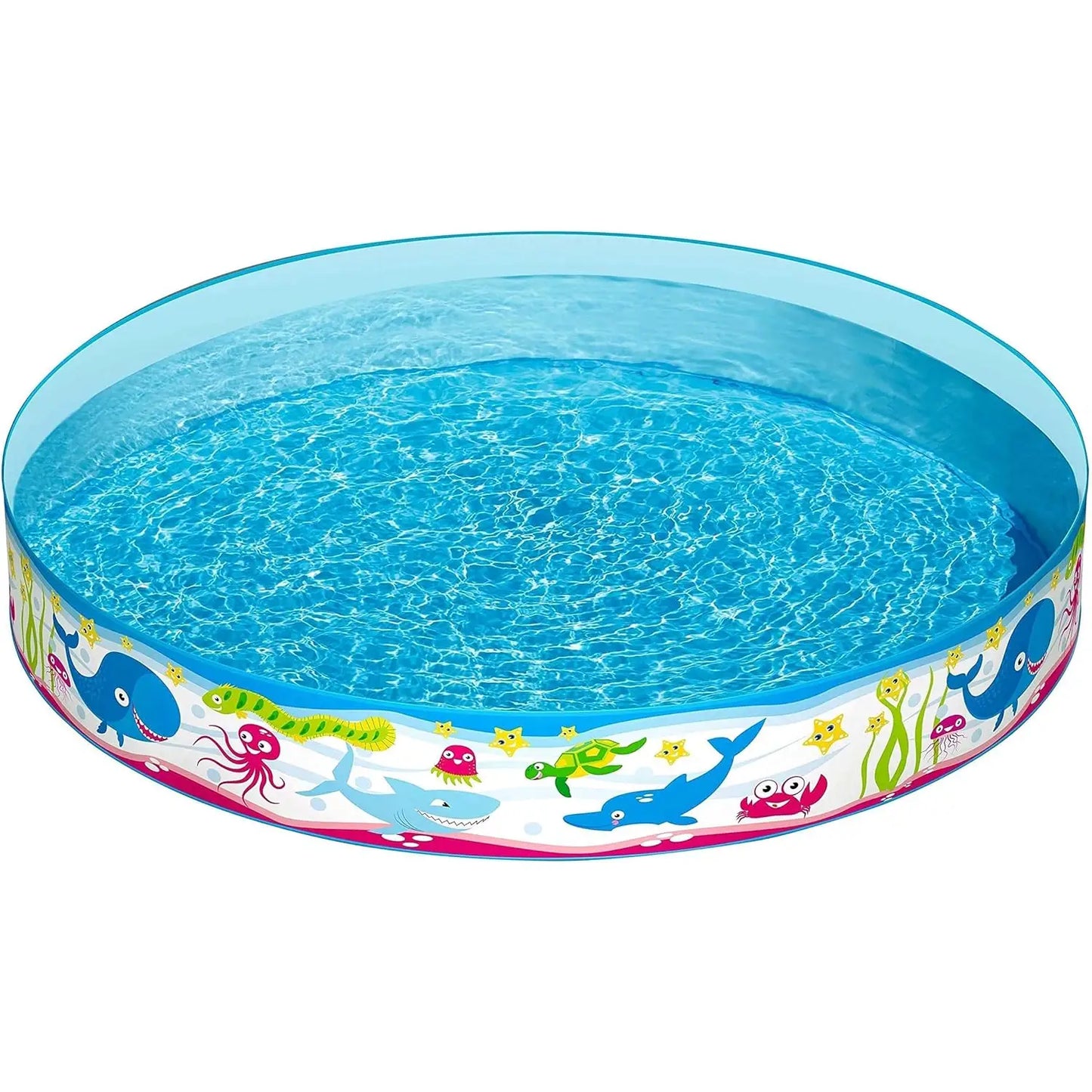 Piscina Infantil para Niños Redonda 152x30 cm Fácil Montaje Resistente y Segura Bestway Rígida