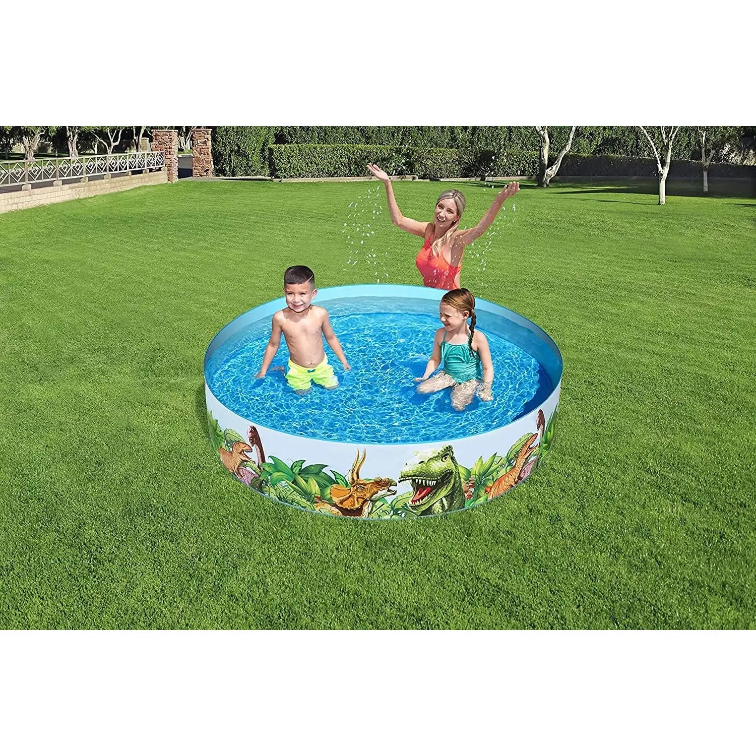 Piscina Infantil para niños Redonda Dinosaurios 183x38 cm – Bestway