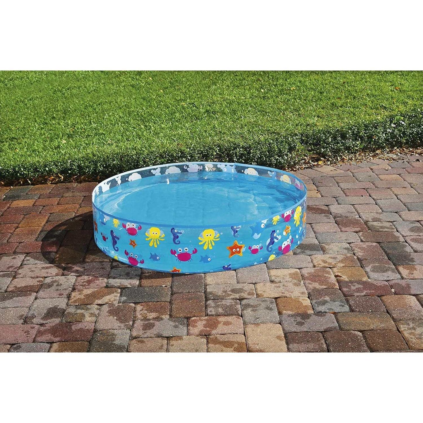 Piscina infantil redonda Bestway con diseño de animales marinos para verano