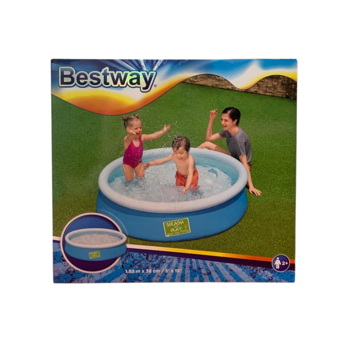Piscina inflable redonda 152cm Bestway fácil montaje verano
