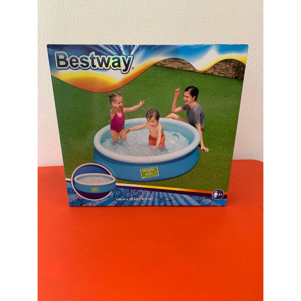 Piscina inflable redonda de 152 cm para exterior fácil montaje verano