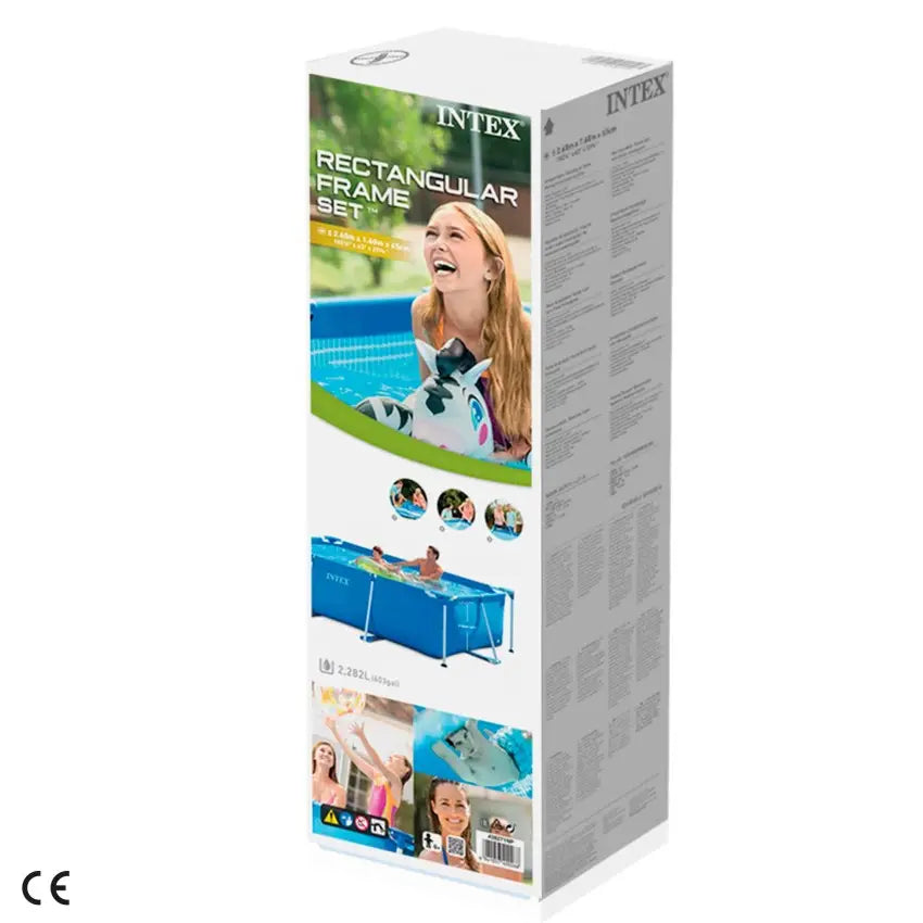 Piscina rectangular desmontable 260x160x65cm (capacidad 2282L)