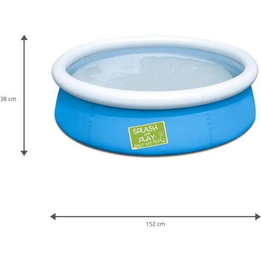 Piscina Redonda 152cm cm Inflable Fácil Montaje Exterior Verano Bestway Fast Set