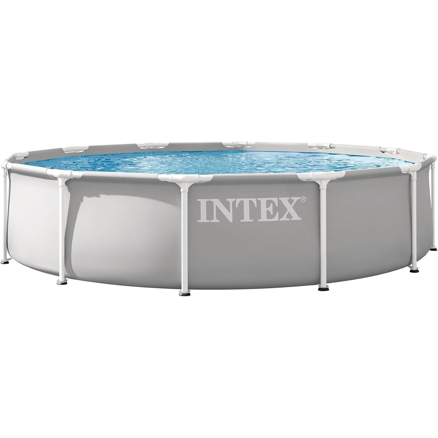 Piscina redonda desmontable gris Prism Frame 366x76cm (capacidad 6503L)