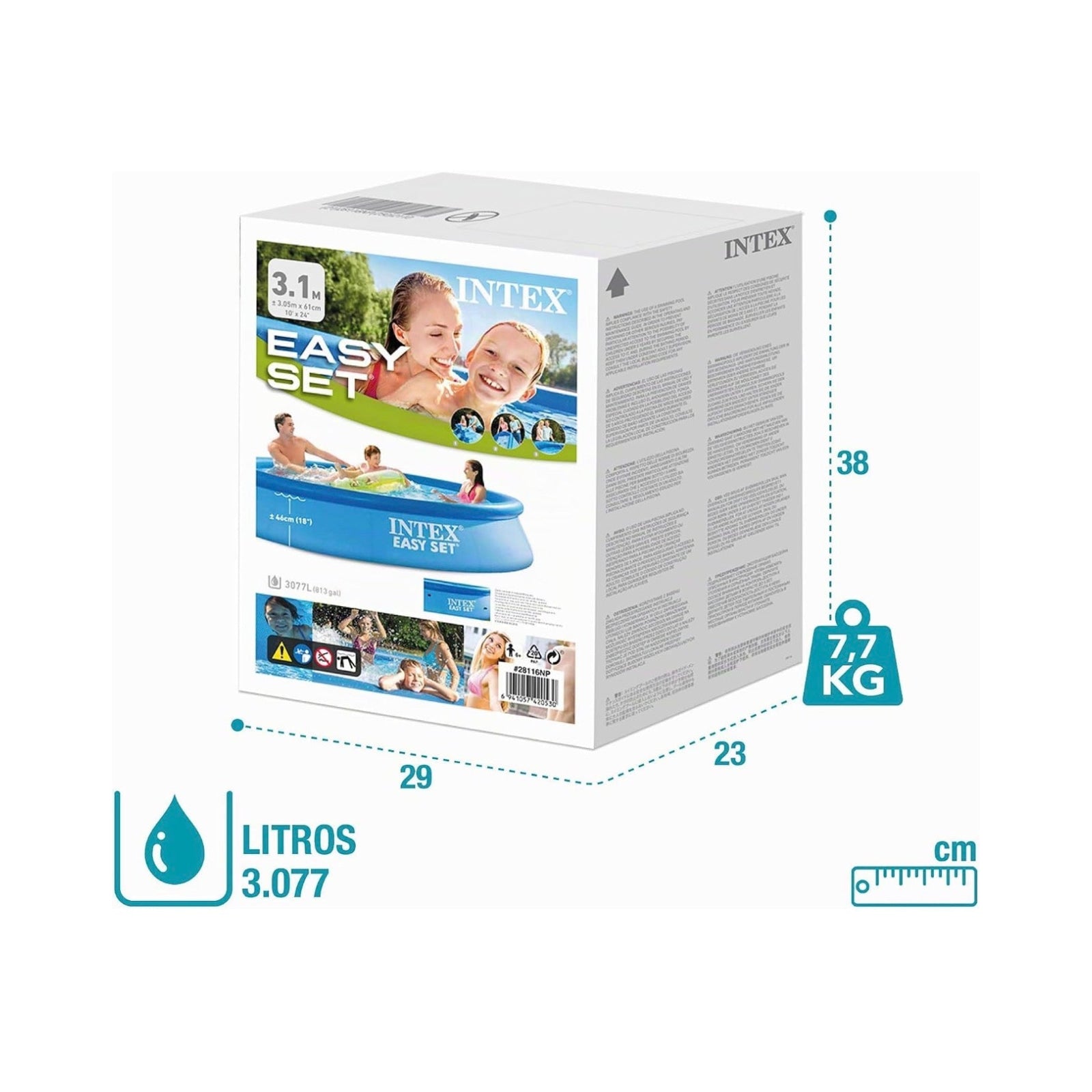 Piscina redonda Easy Set 305x61cm (capacidad 3077L)