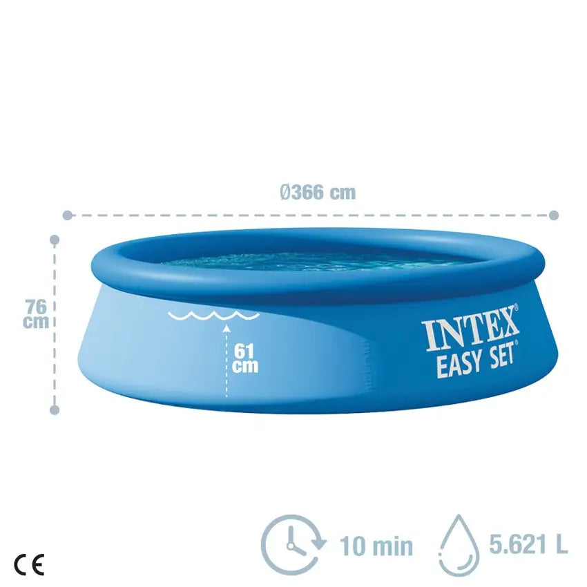 Piscina redonda Easy Set 366x76cm (capacidad 5621L)