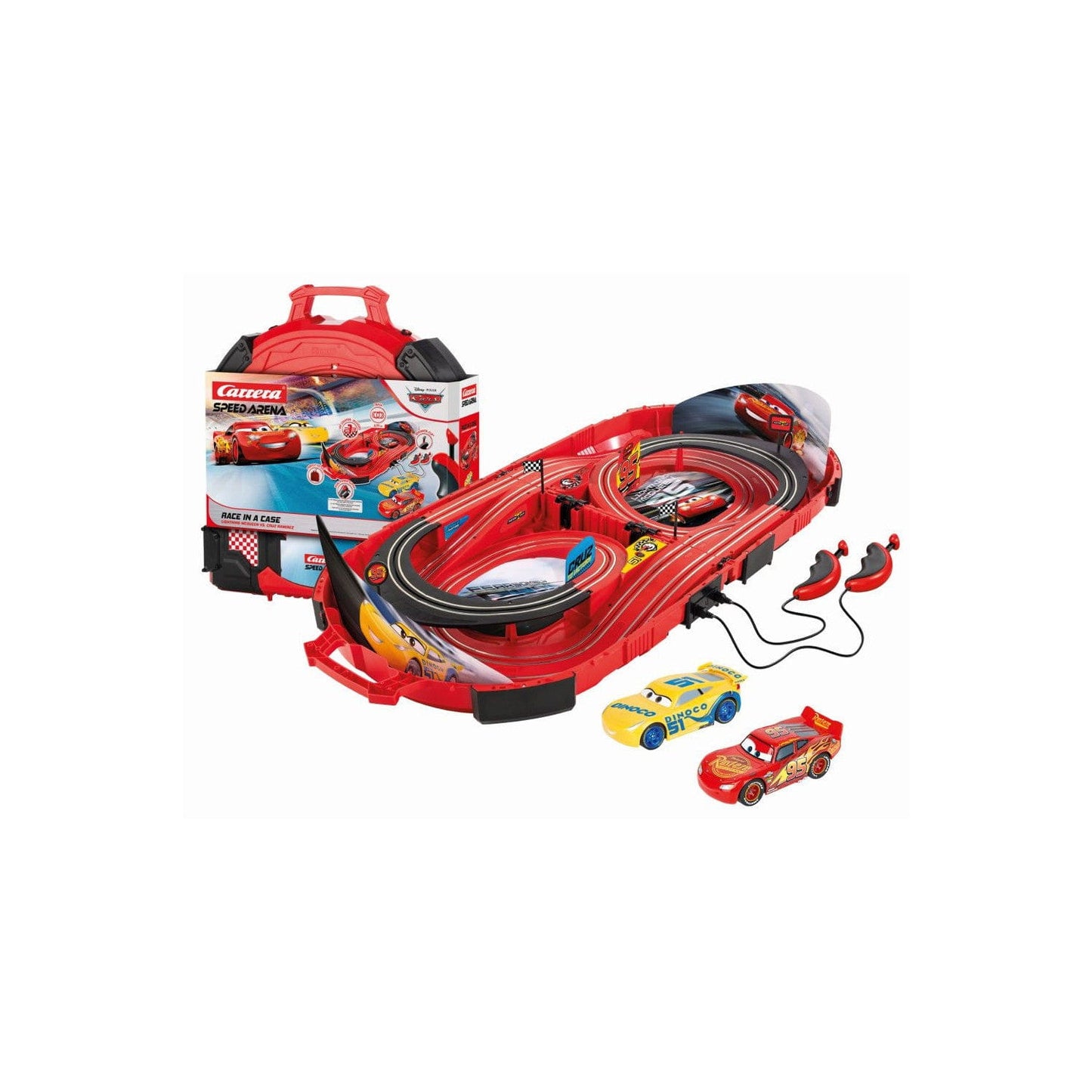 Pista carrera Cars Rayo Mcqueen Disney Pixar ’Speed Arena’ de 2,7m - Juguete