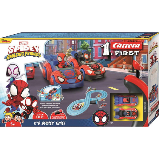 Pista carrera Spidey Spiderman con 2 coches y de 2,4m - Juguete