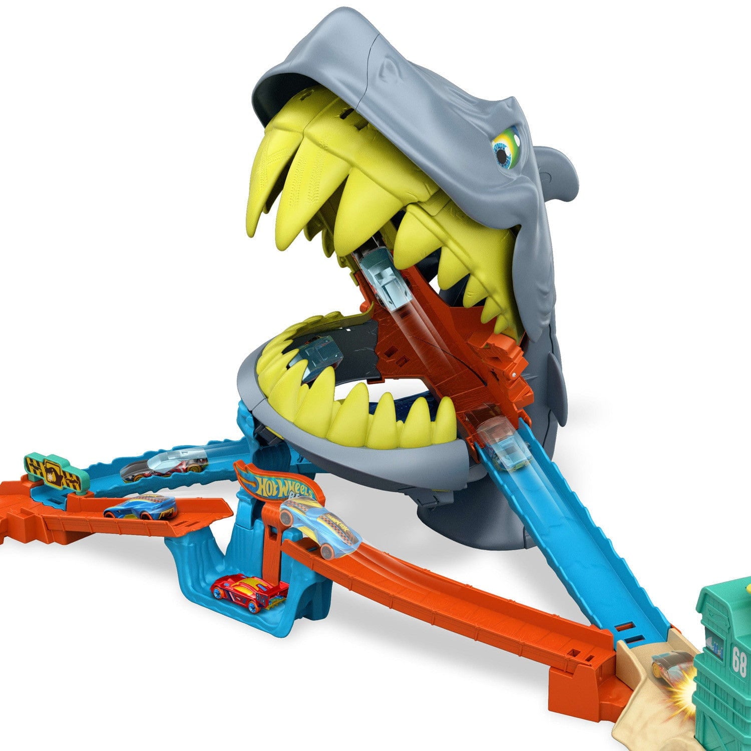 Pista Hot Wheels boca de tiburón (incluye 1 coche)